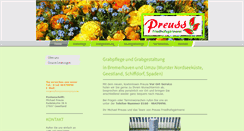 Desktop Screenshot of friedhofsgaertnerei-preuss.de